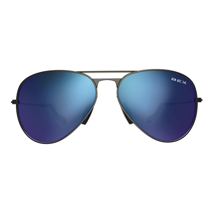 BEX Gunmetal And Iris Wesley Sunglasses