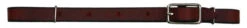 Burgundy Leather Curb Strap