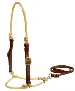 Showman Rope Tie Down With Leather Cheeks