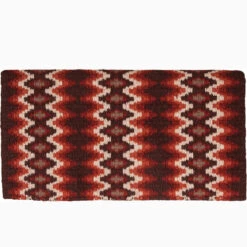 Mustang Brown And Tan Mohair Woven Blanket