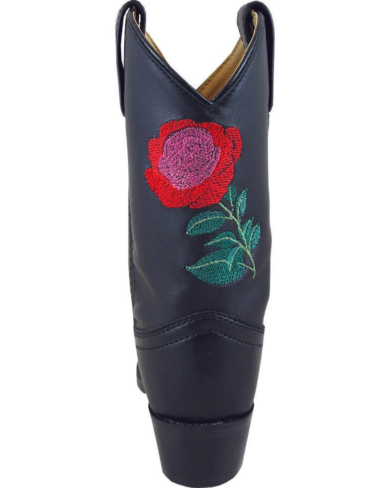 Kid's Black Rosalito Snip Toe Boots - Image 2