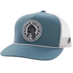 Hooey Quahanna Teal & White Cap