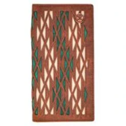 Hooey Turquoise And Ivory Inlay Wallet
