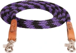Mustang Purple And Black Round Trail Reins