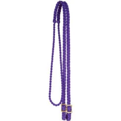 Mustang Purple Flat Braided Trail Reins