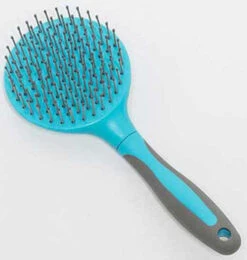Mane And Tail Brush Turquoise/Grey