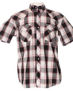 Black, White And Red Plaid Shirt