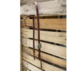 Cowperson Tack One Ear Headstall With Square Floral Buckle
