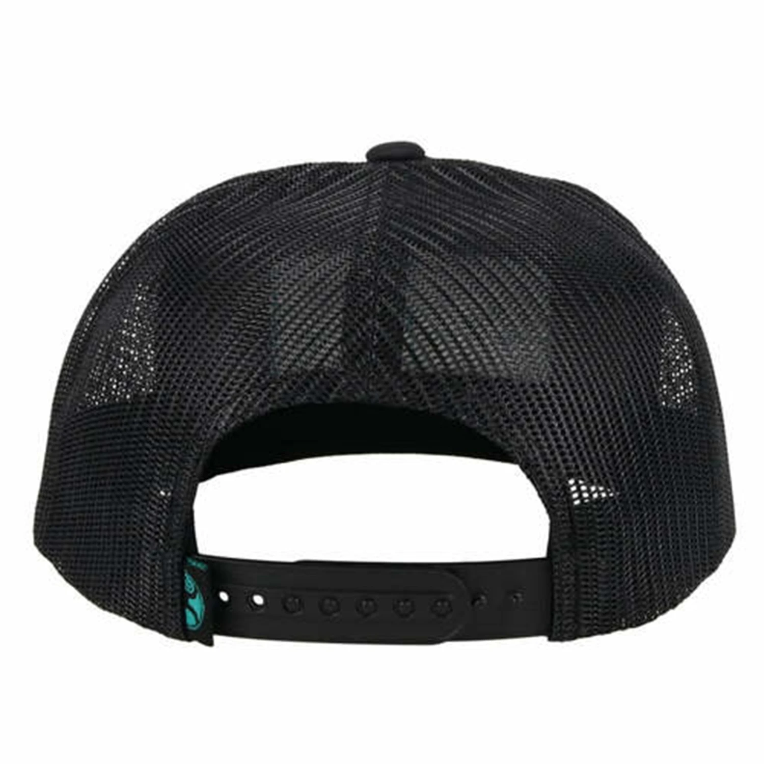 Hooey YOUTH Black Cap-Turq./Cream Cactus Ropes Patch - Image 3