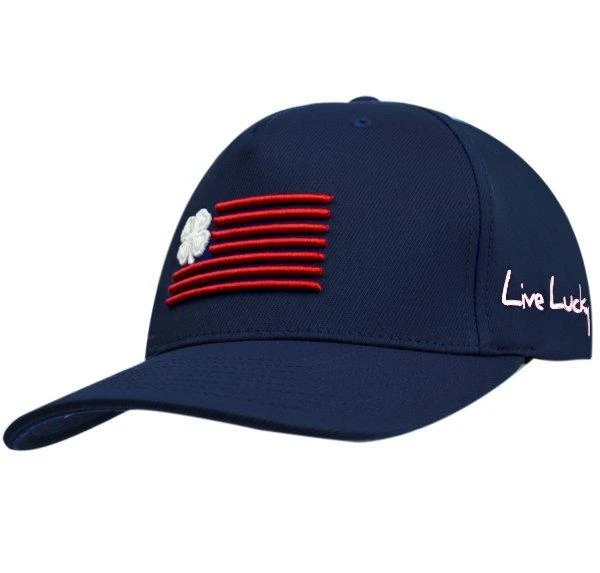 Black Clover Blue Cap With Red Flag/White Clover