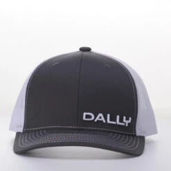 Dally Up Charcoal And White Text Cap