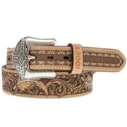 Original Hooey Belt-Natural/Brown/Ivory