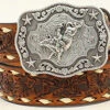 Nocona Kid's Floral Tooled Belt