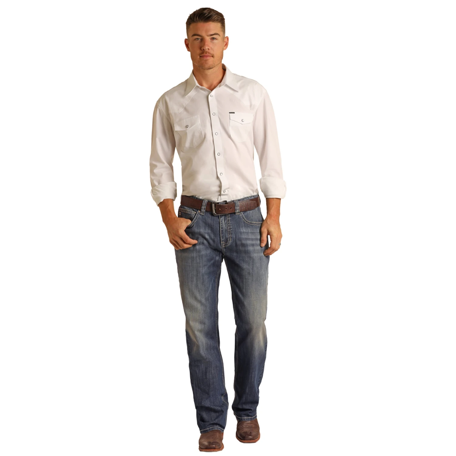 Rock & Roll Double Barrel Boot Cut Jeans - Image 2