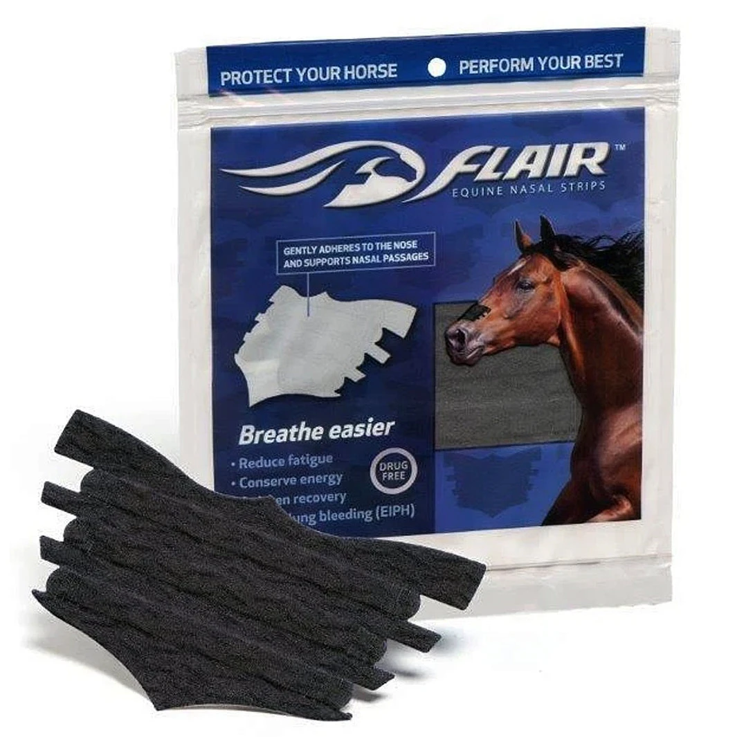 Flair Equine Nasal Strip 6 Pack - Black - Image 2