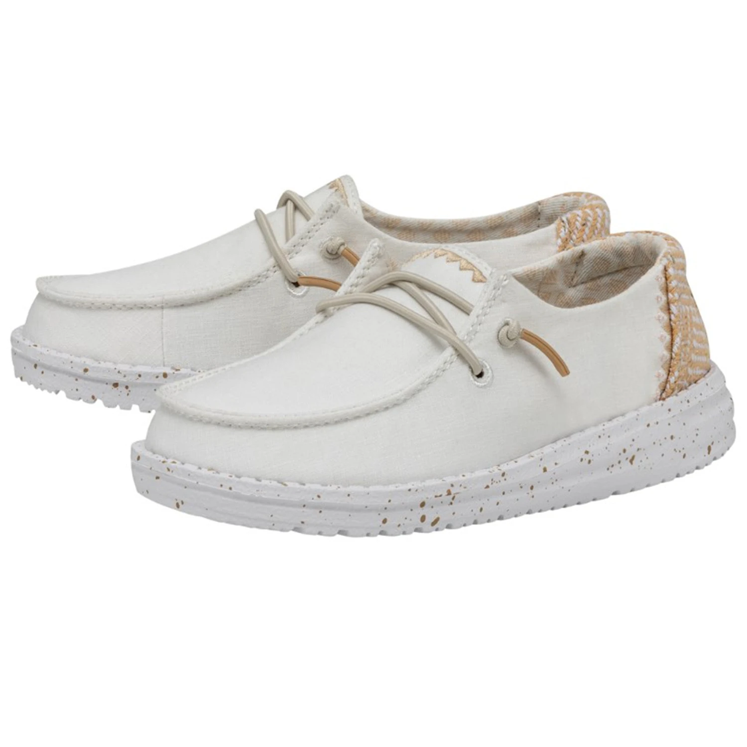 Heydude Hey Dude Youth Wendy Chambray Woven White Sand