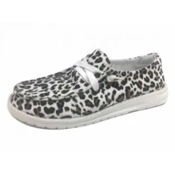 Gypsy Jazz White And Tan Cheetah Shoes