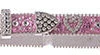 Kid's Pink Rhinestone Heart Belt