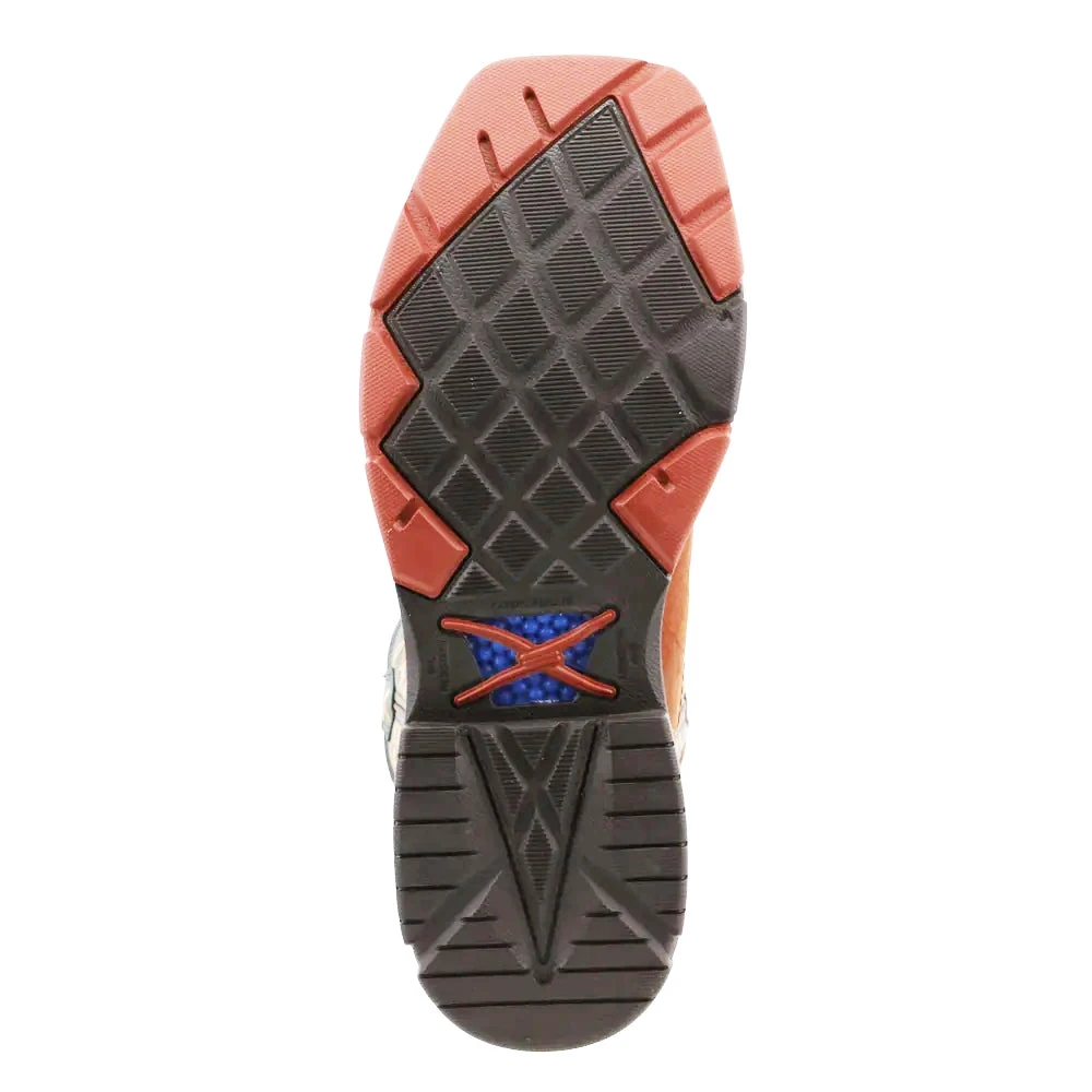 Twisted X Men's 12" Western Pull-On Work Boot-Green Top - Image 3