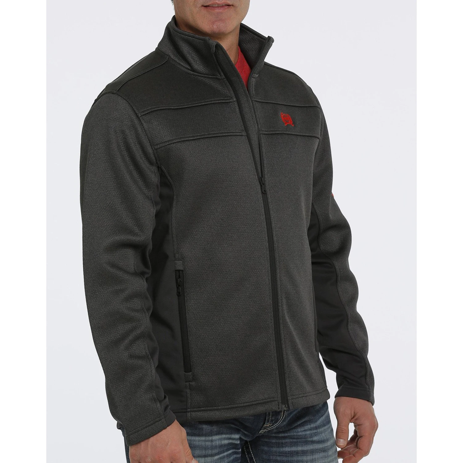 Cinch Charcoal And Red Jacket - Image 3