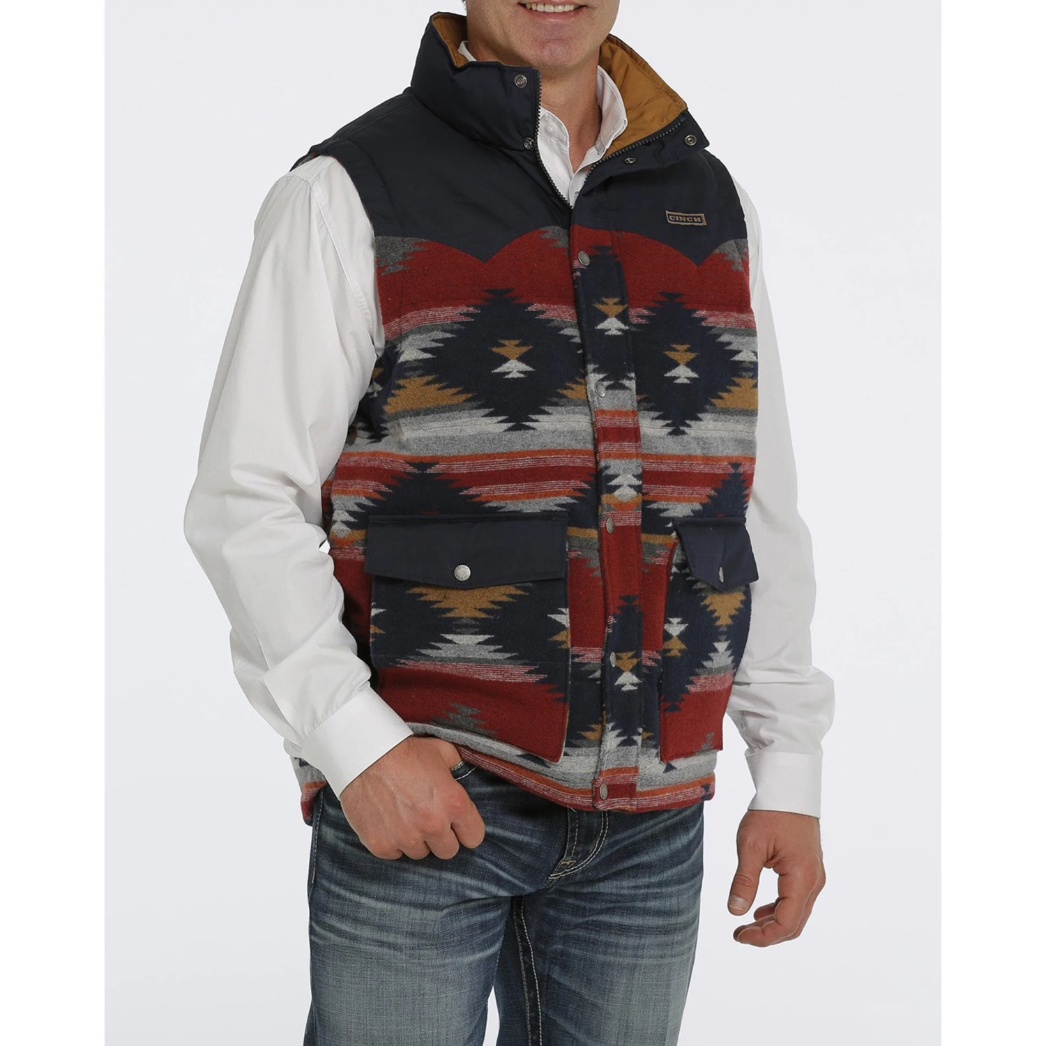 Cinch Aztec Puffer Vest - Image 2
