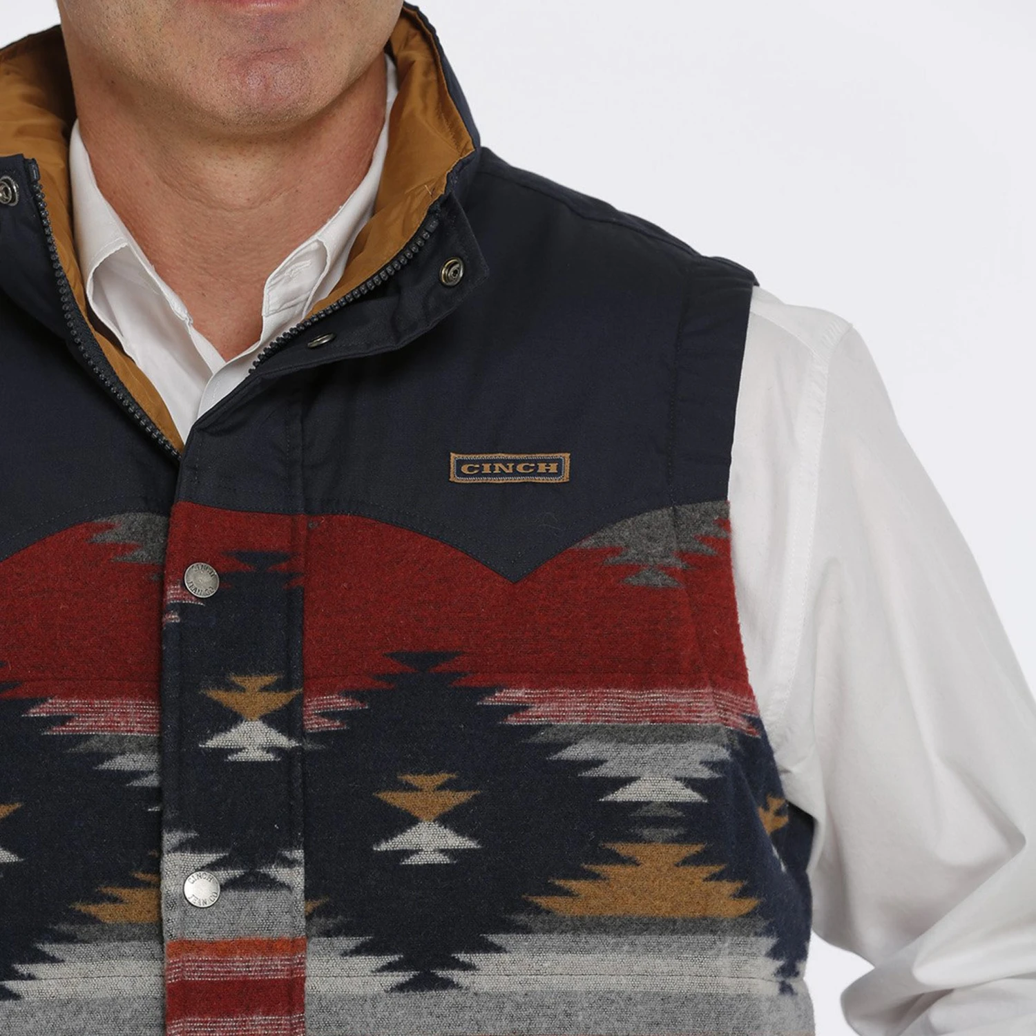 Cinch Aztec Puffer Vest - Image 4
