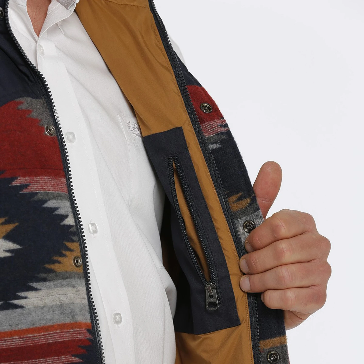 Cinch Aztec Puffer Vest - Image 5